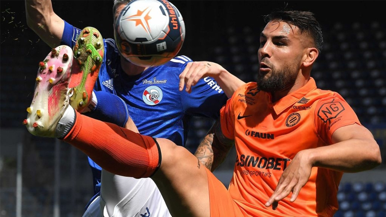 Delort inscrit un joli lob face à Strasbourg en Ligue 1 (Vidéo)