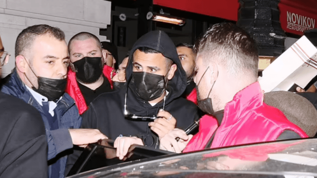 Riyad Mahrez victime d'une tentative d'agression à Londres (Photos)