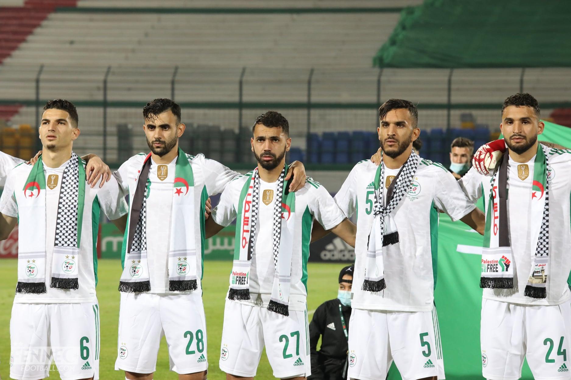 L'équipe d'Algérie rend un vibrant hommage à la Palestine