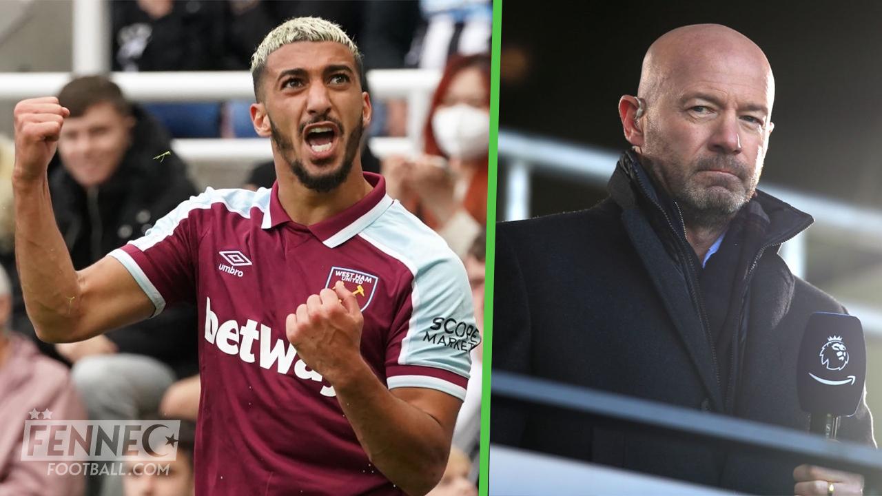 West Ham : Benrahma reçoit les éloges de la légende de l'équipe d'Angleterre Alan Shearer