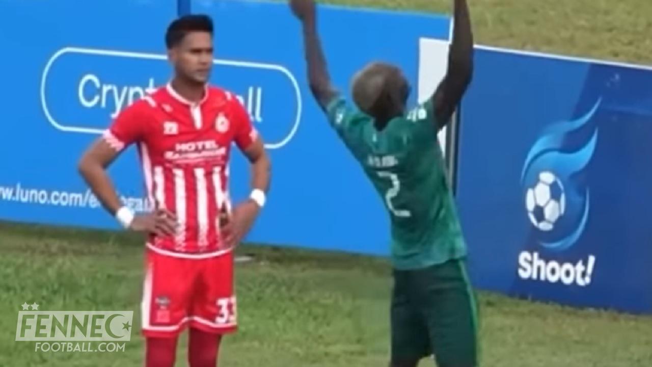 Une célébration étrange puis une simulation : un joueur africain devient la risée du Web (Vidéo)