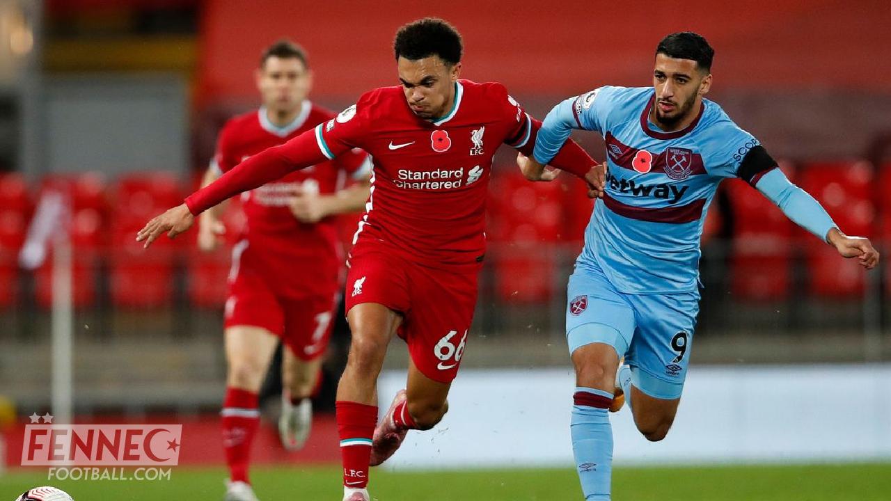 Liverpool West Ham : Benrahma met un vent à Arnold et enflamme toile (Vidéo)