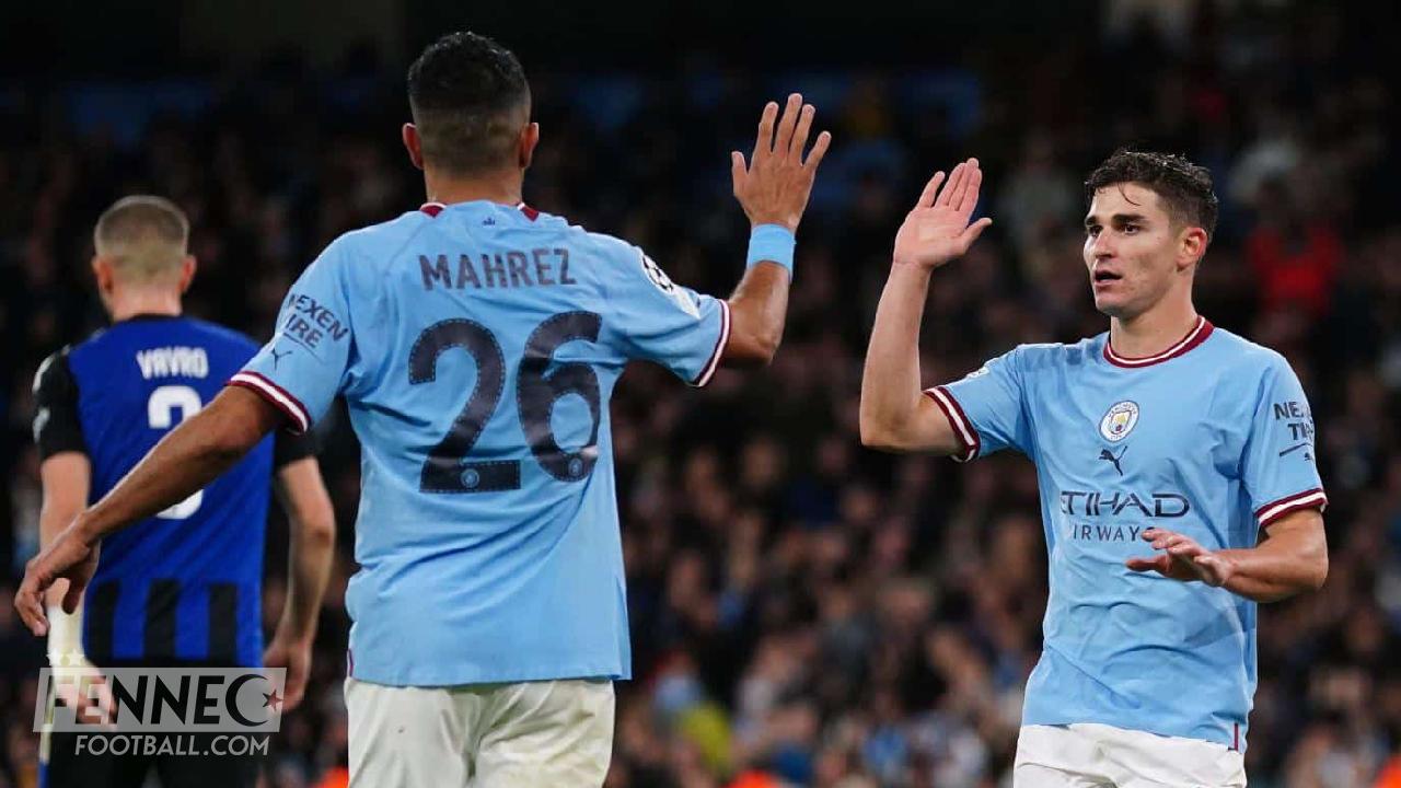 But somptueux, impliqué sur le 2eme but : Guardiola joue avec les nerfs de Mahrez