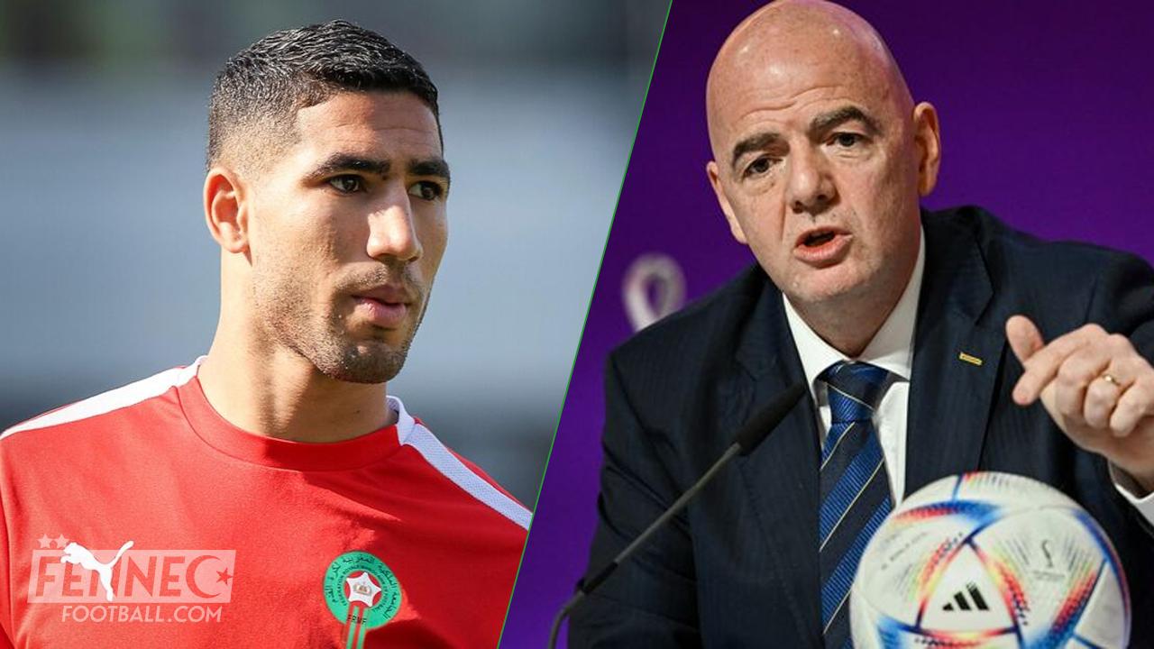 Mondial : insulté par Achraf Hakimi, Gianni Infantino réagit (Déclarations)
