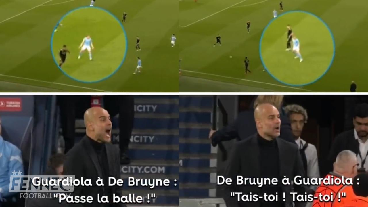 Grosse embrouille entre De Bruyne et Guardiola lors de Man City-Real Madrid (Vidéo)