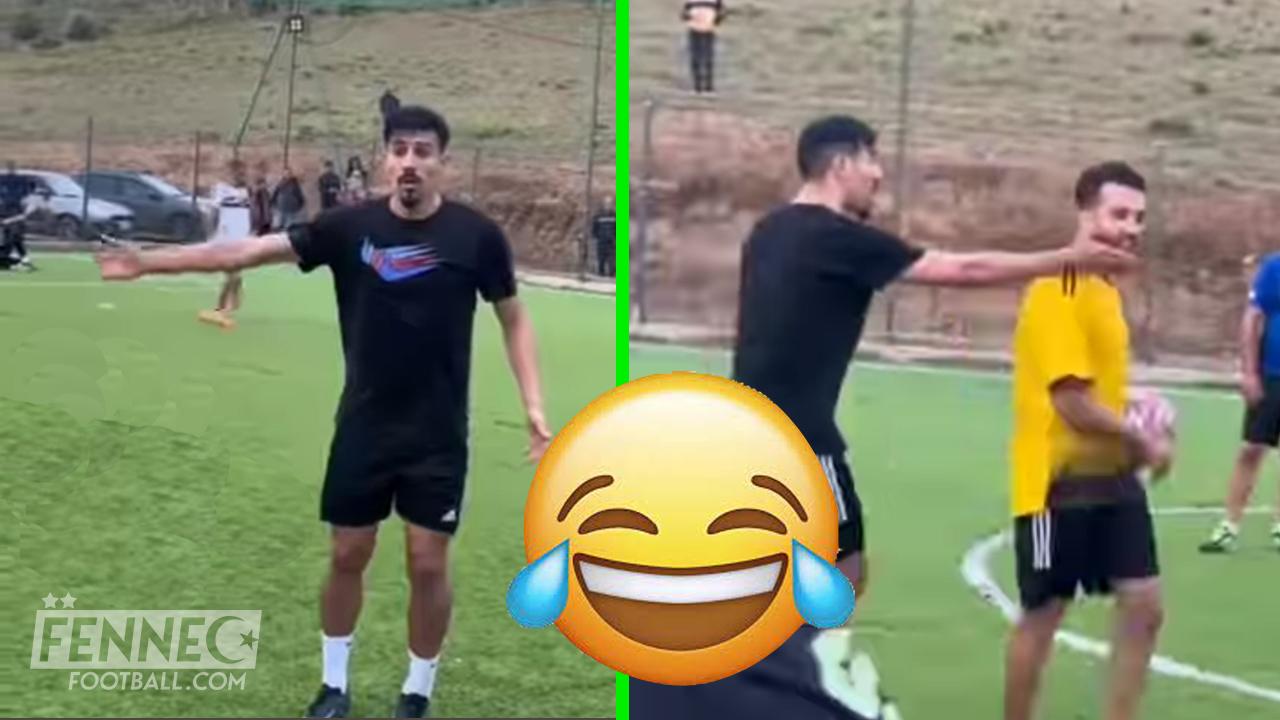 Insolite - Baghdad Bounedjah proteste contre l'arbitre dans un match avec ses amis ! (Vidéo)
