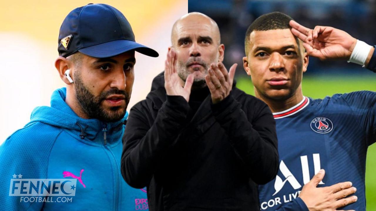 Riyad Mahrez et Kylian Mbappé bientôt dans le même club ? Guardiola se prononce