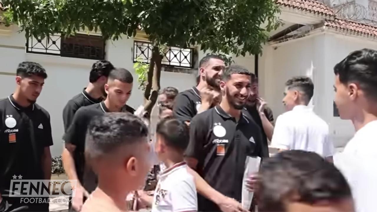 Le très beau geste des joueurs de l'équipe d'Algérie envers les orphelins (Vidéo)