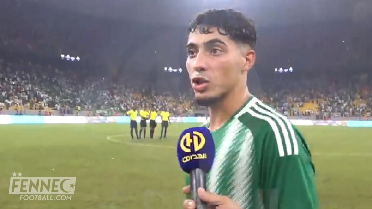 Auteur de l'unique but du match, Fares Chaibi réagit après la victoire face au Sénégal