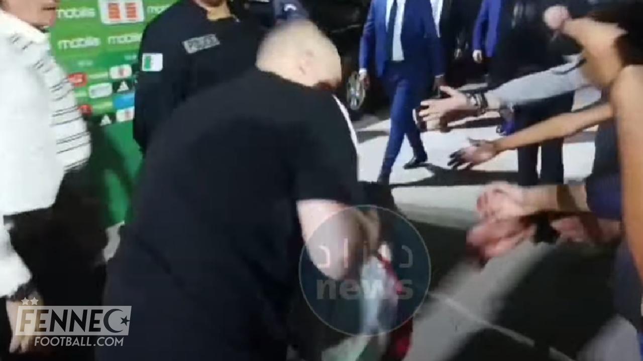 Réaction émouvante de Belmadi lorsqu'il remarque un drapeau de l'Algérie par terre (Vidéo)