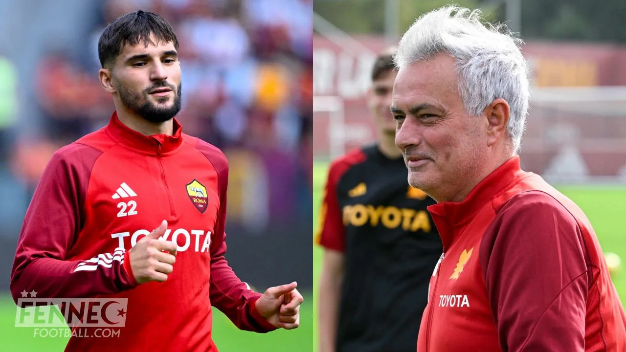 Bien que marginalisé par Mourinho, Aouar fait un clin d'œil à la Roma