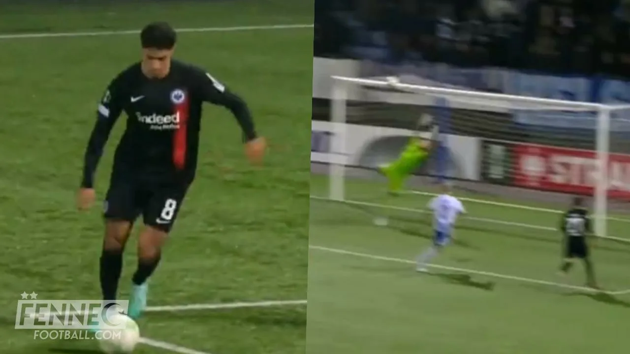 Conférence League - Eintracht Francfort USSG : Fares Chaibi fait une Cristiano Ronaldo et enflamme le stade (Vidéo)