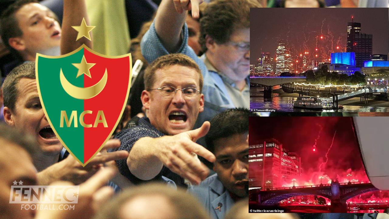 MCA : grosse panique en Angleterre causée par les supporters du Mouloudia !