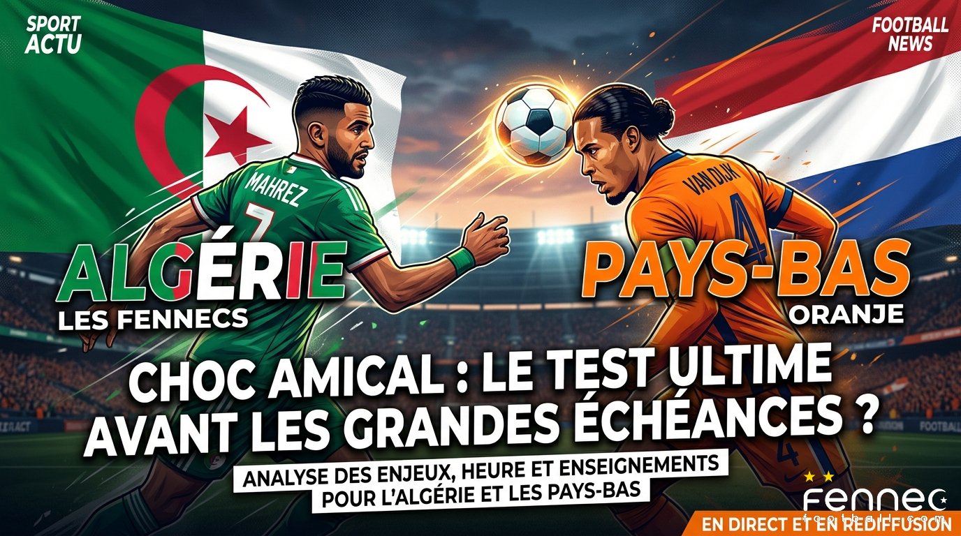 Algérie – Pays-Bas : heure et les enjeux de ce match amical