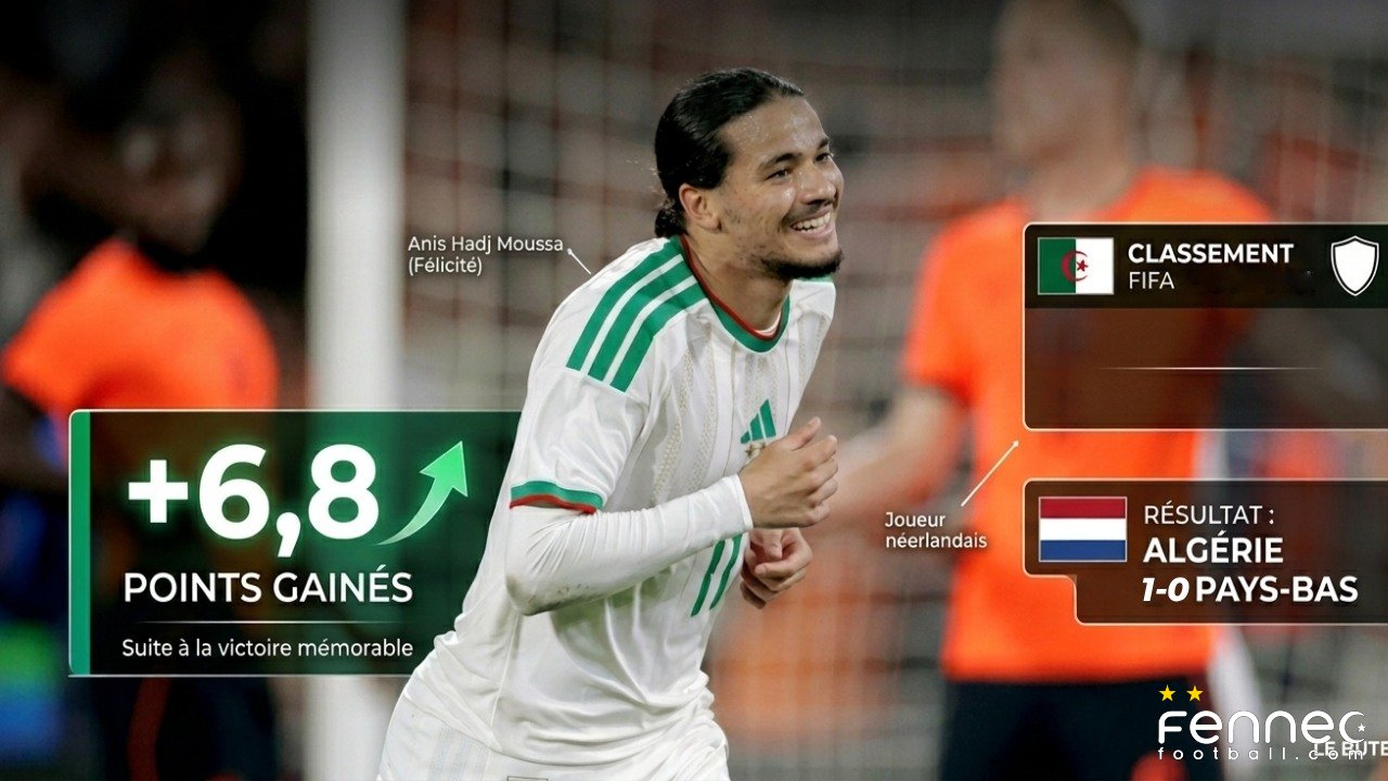 Le nouveau classement FIFA de l’Algérie après l’exploit face aux Pays-Bas